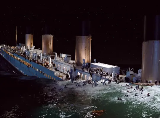 James Cameron proposed a Titanic survival scenario