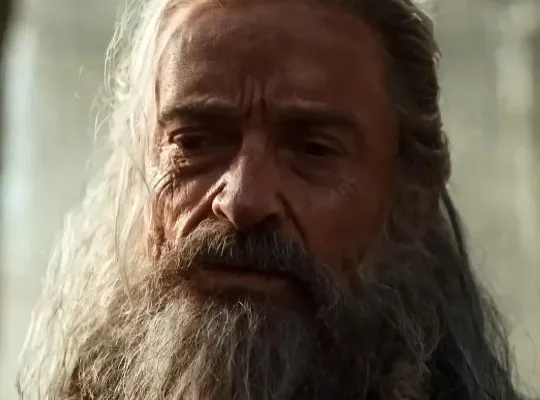 Hugh Jackman reflects in the trailer for The Death of Robin Hood